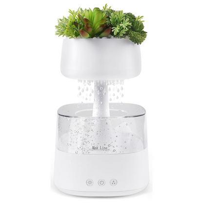 AquaBloom - Rain Humidifier with Faux Plants