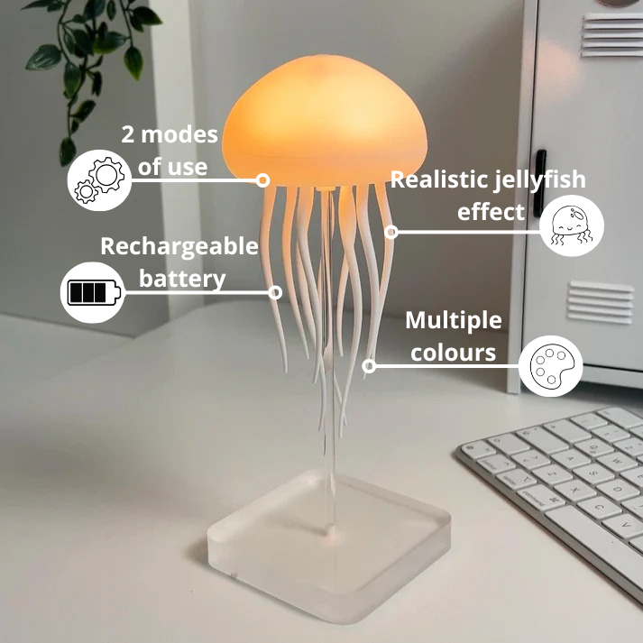 JellyGlow - The Jellyfish Lamp Ocean Inspired Mood Light Desk/Night Lamp